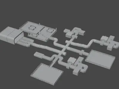 sci fi room part 4 3D model