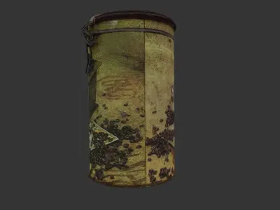 Coffee can Low-poly 3D model