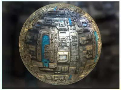 PBR Sci-Fi Seamless Realistic Material SBSAR 4k Texture 024 Texture