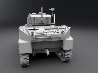 M5A1 Stuart Scale Model 3D print model