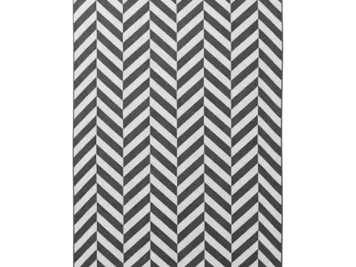  Harlequin Designer Rug Model, White &amp; Charcoal Grey 