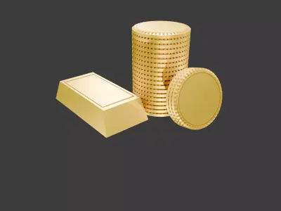 Money Low-poly 3D model