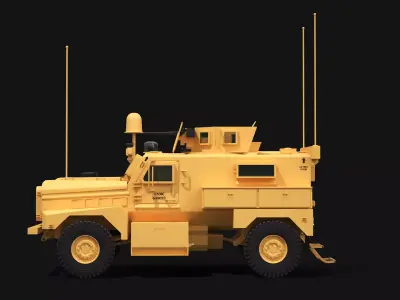 Cougar 4x4 MRAP 3D model