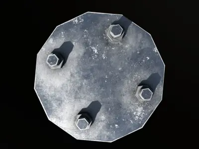 Flange Low-poly 3D model