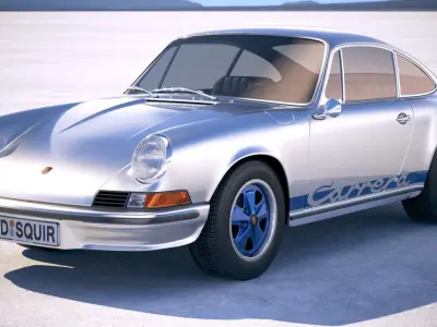 Porsche 911 Carrera RS 1973 3D model buy