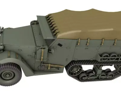 Half Track 3D model