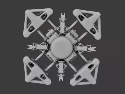 Scifi Portable Generator Free 3D model