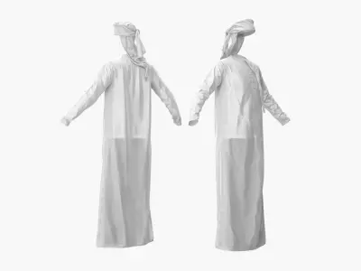  Omani Thobe with Keffiyeh 