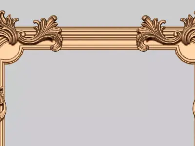3D Decorative plaster Wall Molding N2 3D model