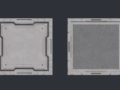  Sci-Fi Kit Free 03 Architecture Panels  Free 3D model
