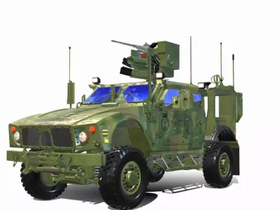 oshkosh matv mrap Low-poly 3D model