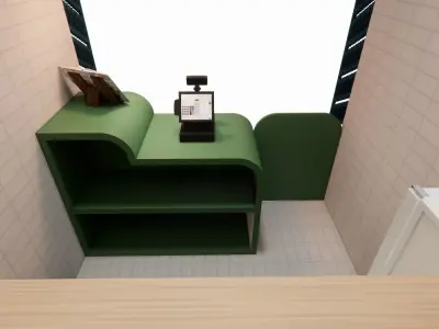 Booth Store 1 3D model
