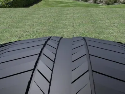 ORTAS TIRE NO 15 GAME READY Low-poly 3D model