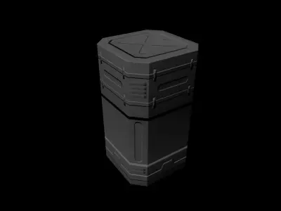Sci-Fi Asset Low-poly 3D model order