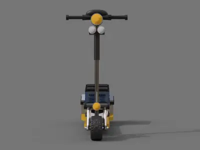 Realistic Electric Scooter 3D Model - Game and VR Ready Low-poly 3D model