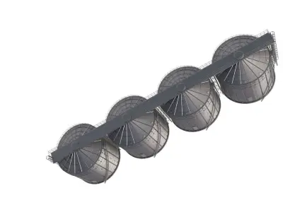 Grain Storage Silo  3D model