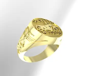 Ring Harley Davidson Men s model  Printing Model 3D print model Free 3D print model purchase