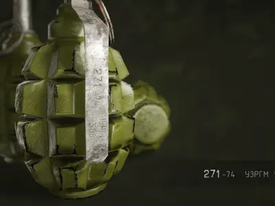 F1 Soviet Grenade - Limonka Free low-poly 3D model