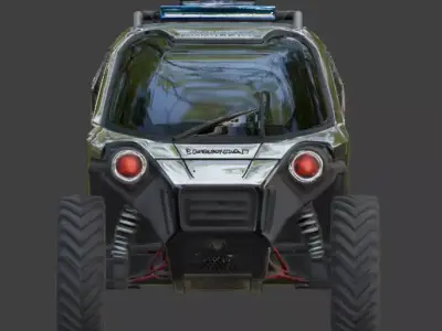 AI-Controlled Urban Patrol Pod 3D Model Low-poly 3D model