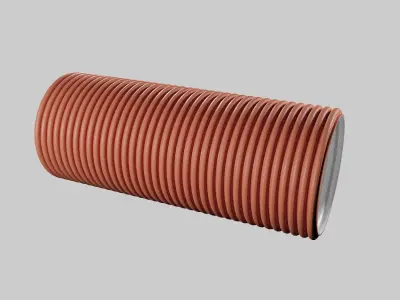 Corrugated pipes PLAST R-PP 3D model
