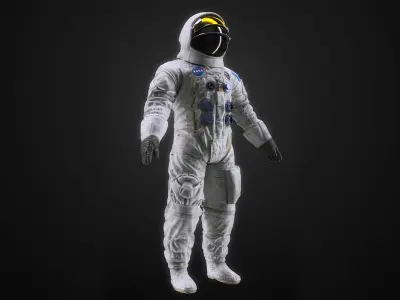 Apollo A7L space suit base 3D model