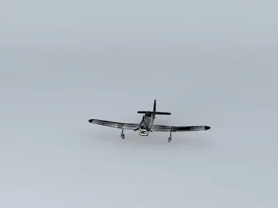 Le Hawker Typhoon Free 3D model
