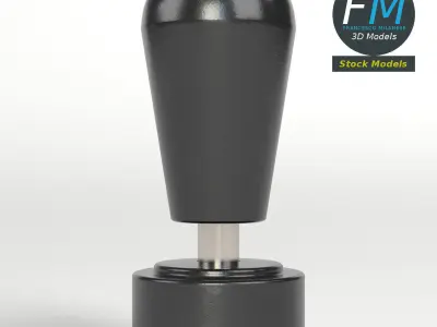 Lever rubber stamp 3D model