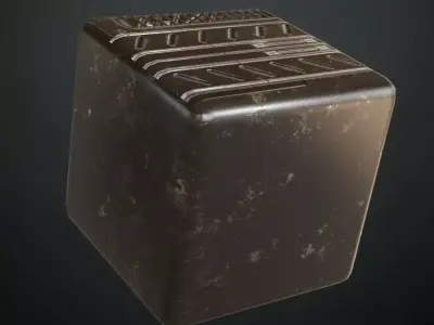 Grungy Industrial Vent Metal Plate PBR Seamless Texture