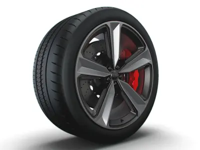 Audi RS5 wheel 3D model