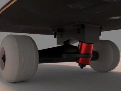 Resident Evil Raccoon City Skateboard 3D model