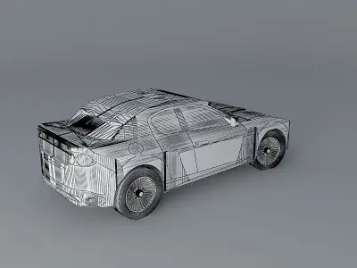 Japanese Sports car Free 3D model