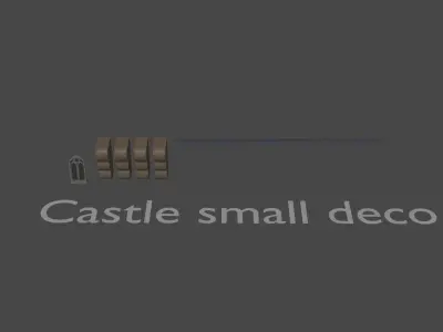 Sighiskor Village - Castle Modular Props Low-poly 3D model