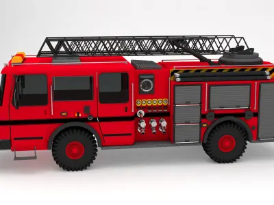fire truck 3D model buy