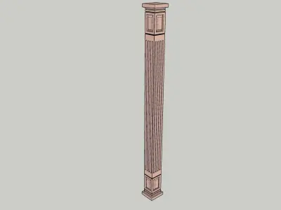 indian jodhpuri stone piller Low-poly 3D model