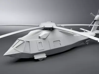 Uh60x Stealthhawk Scale model 3D print model