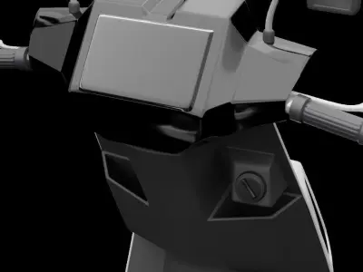 E-Skoot Motorcycle Elctric Vehicle Concept 3D Model 3D model