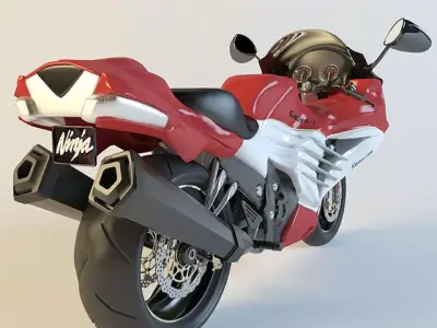 Kawasaki Ninja ZX-10RR - High-Fidelity Superbike 3D model