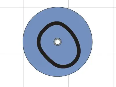 Vertical wind axis turbine with GUIDE PATH Free 3D model