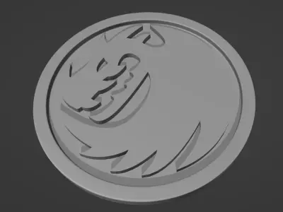 Hiccup Armor Emblem 3D print model