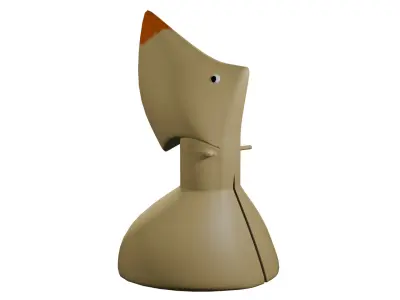 3D Lash the Raptor Low-poly 3D model