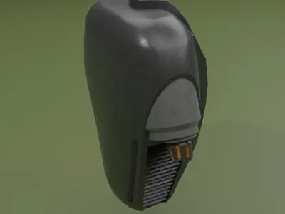 Sci-fi military jetpack 3D model