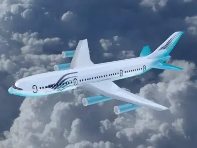 Passenger Airbus VY-0105 3D model