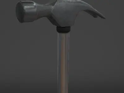 Small Hammer Low-poly 3D model