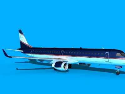 Embraer Emb-190 Corporate 4 3D model