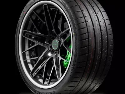 Michelin Pilot Sport 4S 315 30 ZR22 107Y 3D model