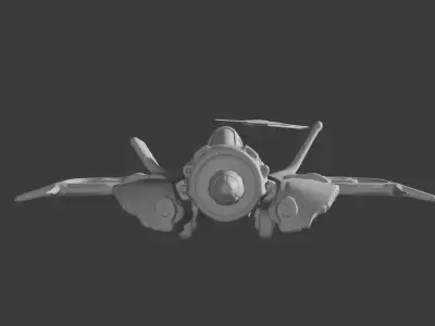 Fantasy aircraft 3D print model