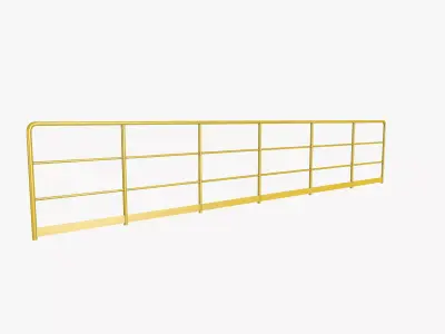 Industrial Railing Low-poly 3D model purchase