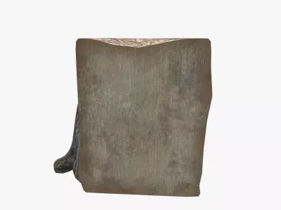 Medieval Tree Trunk V01 3D model