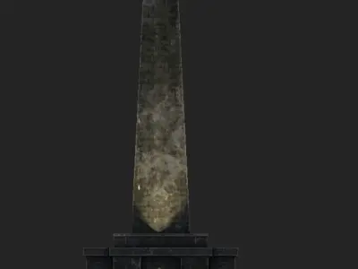 Stoodley Pike Low-poly 3D model