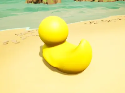 Classic Rubber Duck Shower Toy FREE MODEL Free low-poly 3D model